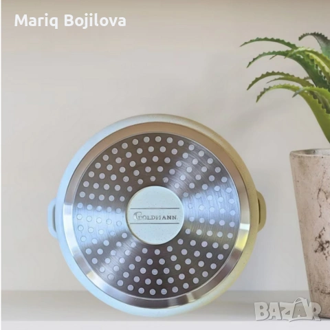 Дълбока тенджера Goldmann GM-0624B с мраморно покритие, 24 см, 6.2 л, индукция, снимка 6 - Съдове за готвене - 53048869