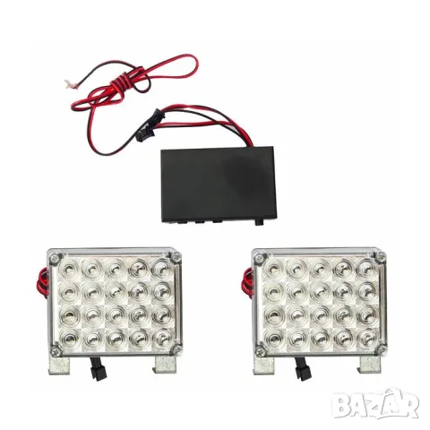 LED сигнална лампа маяк 155mm/123mm/95mm 12V оранжева 1 режим