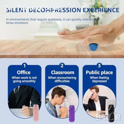 Нови 4 броя Антистрес фиджет ключодържател за стрес, тревожност и фокус, снимка 5 - Други - 50467712