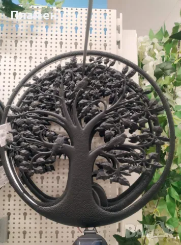 Соларно декоративно дърво Мавро с птици МЕТАЛ Ø40см, снимка 3 - Градински мебели, декорация  - 49385167