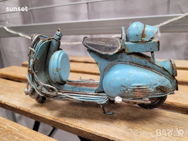 метално винтидж мини моторче, мотор- сувенир, снимка 3 - Антикварни и старинни предмети - 50358966