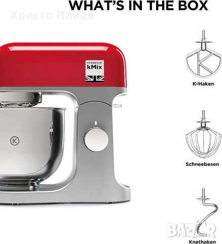 Кухненски робот KENWOOD KMX750RD Планетарен миксер 1000 W, снимка 5 - Кухненски роботи - 41799324
