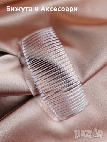 Бял силиконов гребен-шнола за коса , снимка 1