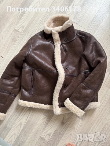 Зимно яке кафяво, снимка 2 - Якета - 52529955