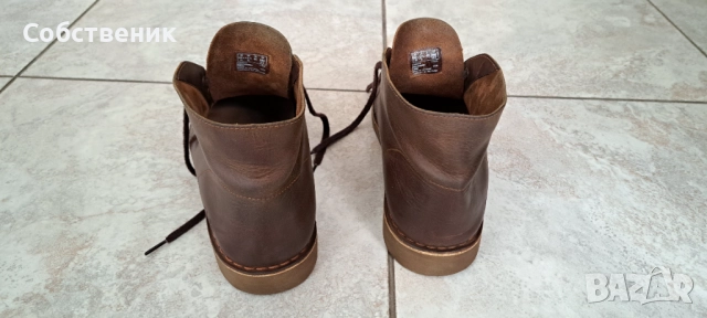 clarks мъжки боти номер 45 обувки ботуши естествена кожа зимни обувки, снимка 7 - Мъжки боти - 52843846