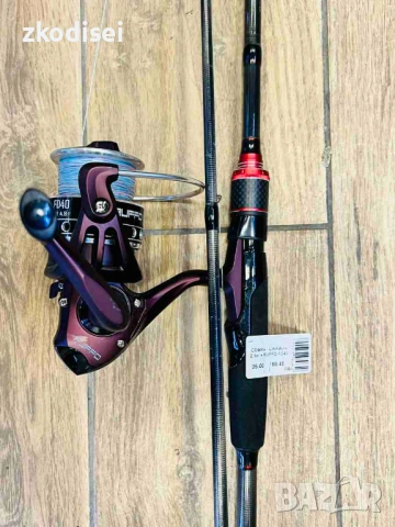 Въдица с макара COBRA - CARBON 2.1m + RUFFO FD40, снимка 2 - Въдици - 53493398