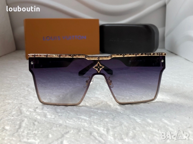 Louis Vuitton 2022 висок клас мъжки слънчеви очила унисекс дамски тип маска, снимка 2 - Слънчеви и диоптрични очила - 36063830
