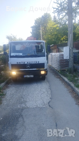 Транспорт със самосвал с кран 