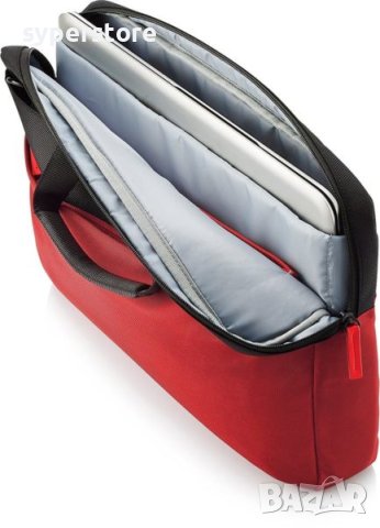Чанта за лаптоп 15.6" HP Duotone Briefcase Y4T18AA Черно-червена с презрамка, снимка 5 - Лаптоп аксесоари - 42367619