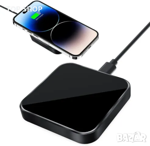 Магнитно безжично зарядно устройство F170бързо индукционно зарядно, снимка 5 - Безжични зарядни - 48473316