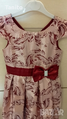 Елегантна детска рокля , снимка 3 - Детски рокли и поли - 51614491