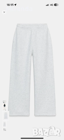 Zara спортно долнище светлосиво М, снимка 2 - Спортни екипи - 52156473