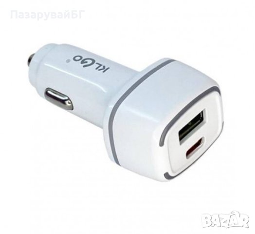 Автомобилно зарядно TC-10PD, бързо зареждане, USB, Type-c, от 5VDC до 12VDC, 20W, снимка 1