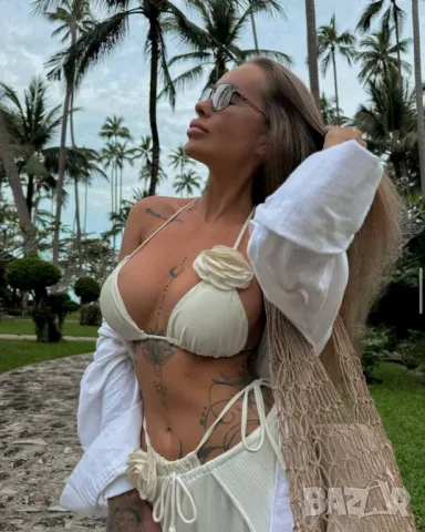 бански с 3Д цвете , снимка 3 - Бански костюми - 50346371