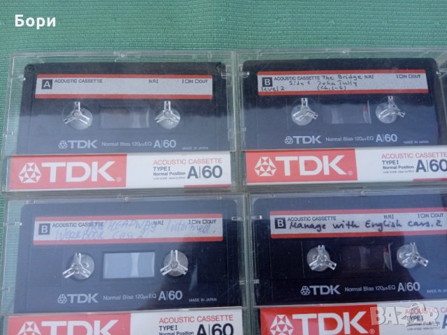 TDK A 60 Аудио касети, снимка 3 - Аудио касети - 35747687