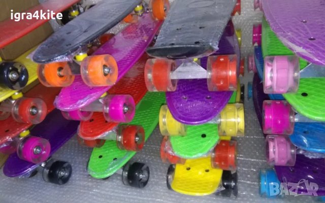 Червен светещ пениборд в 4 модела / скейтборд skateboard penny board, снимка 9 - Скейтборд, ховърборд, уейвборд - 35773899