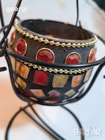 арт свещник витраж 28/5, снимка 5 - Декорация за дома - 51965305