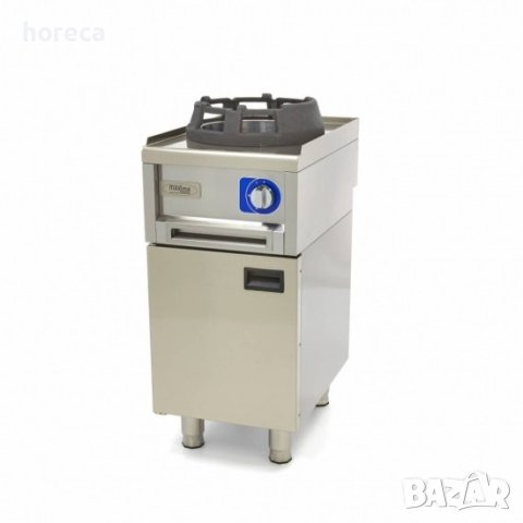 Професионален уок котлон на газ, с чугунено гнездо, 40х60см, снимка 3 - Обзавеждане за заведение - 40279563