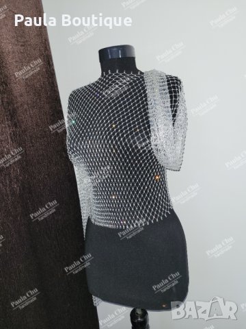 Блуза мрежа (кроп топ ) 40 лв , снимка 4 - Корсети, бюстиета, топове - 40045621