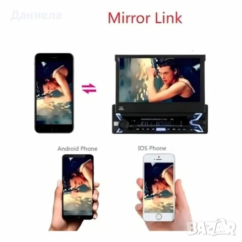 HD мултимедиен плейър 7" с тъчскрийн, MirrorLink и Wi-Fi Android 15 MOSFET 50Wx4, снимка 5 - Друга електроника - 51295750