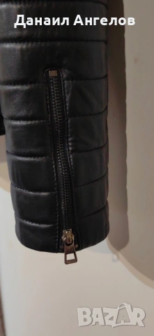 Мъжко кожено байкърско яке, снимка 4 - Якета - 53115101