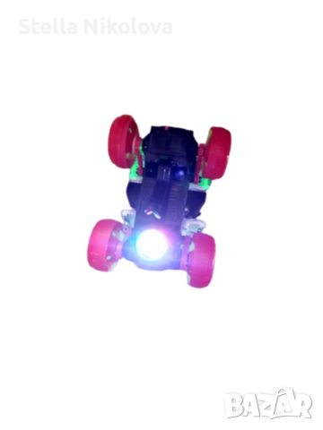 Играчка Бъги с батерии,ходещо на задни гуми,светещо със звук, снимка 2 - Коли, камиони, мотори, писти - 44774936