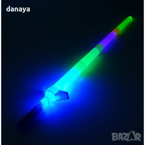 3483 Детска играчка голям светещ меч сгъваем, 67 см, снимка 6 - Други - 39541172