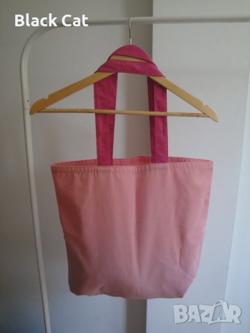 Нова розова плажна / пазарска чанта "Lancome" / Ланком, шопинг, дамска, чантичка, торба, плаж, пазар, снимка 8 - Чанти - 41371878