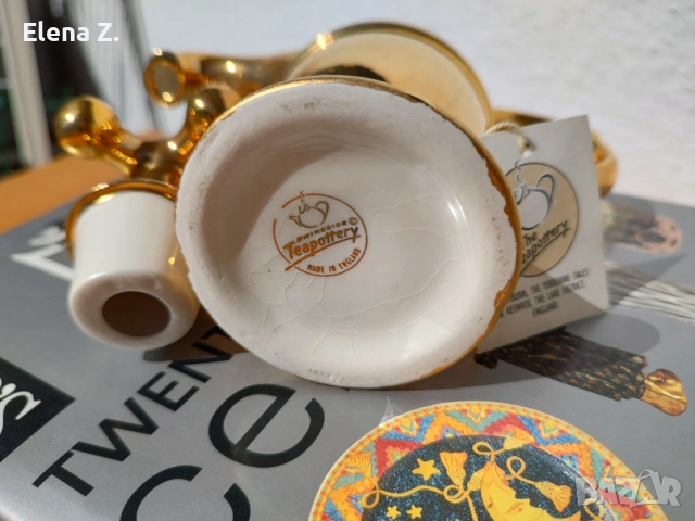 Керамичен чайник ретро кранче за вода Swineside, снимка 14 - Декорация за дома - 53845027