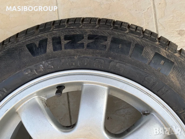 Джанта алуминиева джанти 7Jx15” с гума 205/60/15” за Ауди Audi, снимка 6 - Гуми и джанти - 49174332