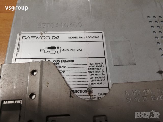 Радио за кола Daewoo AGC 5240, снимка 2 - Аксесоари и консумативи - 39933205