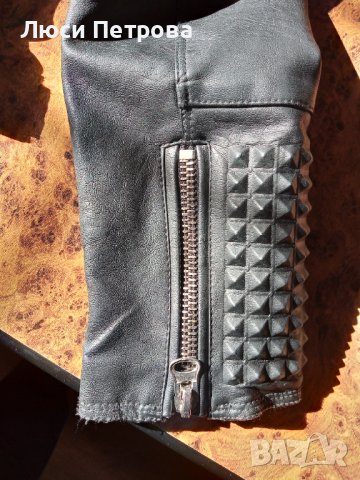 Дамско кожено яке ZARA, снимка 7 - Якета - 42638525