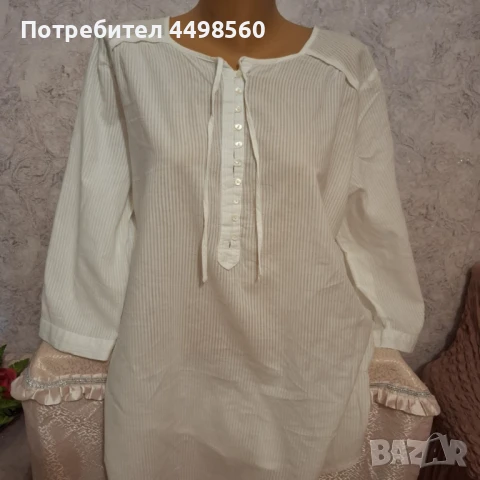 Дамска Бяла Риза, снимка 3 - Ризи - 51379507