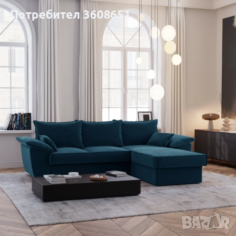 Ъглов разтегателен диван SASHA