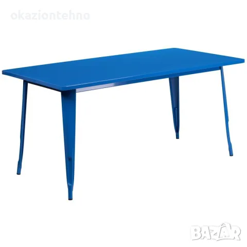 Метална стабилна маса Flash Furniture плот 84 /153, снимка 2 - Маси - 55954977