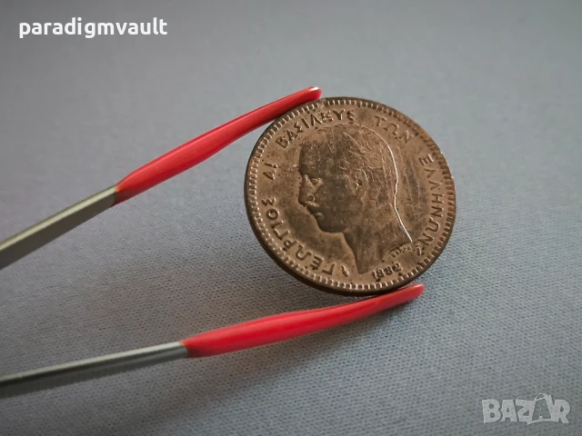 Монета - Гърция - 10 лепти | 1882г., снимка 2 - Нумизматика и бонистика - 50676982