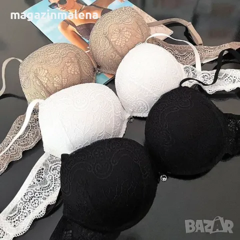 Lormar 65B,70B,75B черни,капучино,бели супер пуш-ъп сутиени +2 РАЗМЕРА Лормар сутиен двоен гел , снимка 7 - Бельо - 11284408