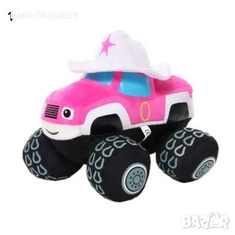 Детска плюшена мека количка ХИТ ИГРАЧКА Recostore 20 см, снимка 2 - Плюшени играчки - 49518954