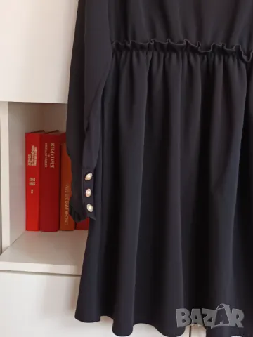 Черна рокля , снимка 2 - Рокли - 49431516
