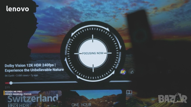 XGODY N6 Pro 1080p смарт проектор, снимка 6 - Плейъри, домашно кино, прожектори - 52356280