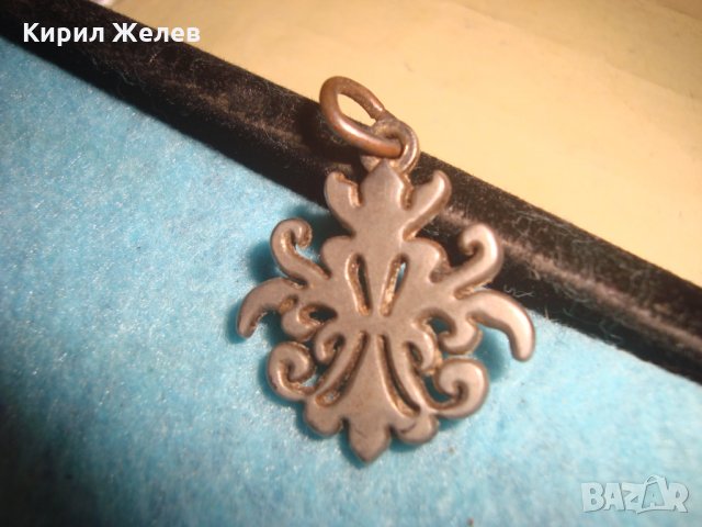 СРЕБРИСТ КРАСИВ РОКОКО - СТИЛ АРТ МЕТАЛЕН МЕДАЛЬОН 14326, снимка 3 - Колиета, медальони, синджири - 35663967