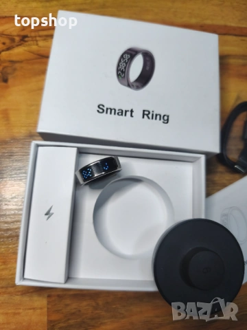 Смарт Пръстен QRing с OLED Екран – Пулс, Часовник и Брояч + Док станция, Номер 9 , снимка 2 - Пръстени - 53387631