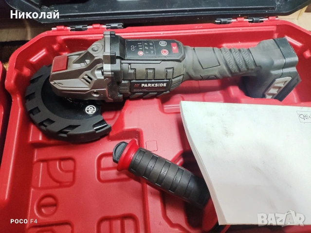 За части/ремонт! 2бр.Акумулаторен ъглошлайф Parkside PWSAP 20 Li E6, снимка 2 - Други инструменти - 53857083