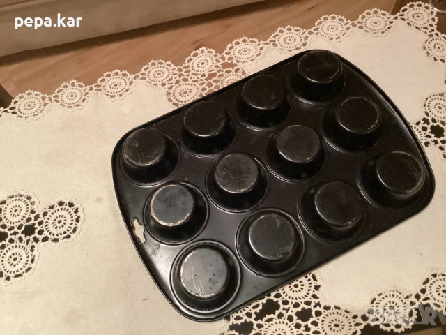 Тава с формички за мъфини 12 бр KAIZER  Немска, снимка 3 - Форми - 53286695