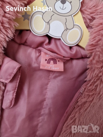 Детско зимно/преходно палтенце за момиче- 4- 5 години , снимка 4 - Детски якета и елеци - 53503837