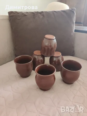 Керамични чаши за вино , снимка 2 - Антикварни и старинни предмети - 56056927