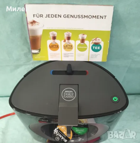 Кафемашина с гаранция 1 година NESCAFÉ® система Dolce Gusto Krups OBLO.Black, снимка 9 - Кафемашини - 55790954
