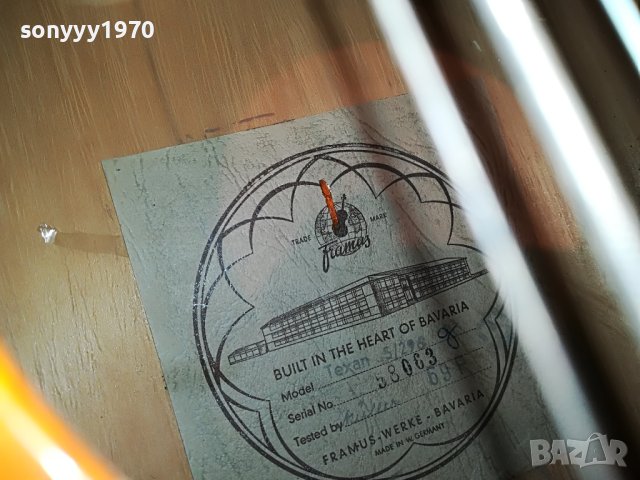 FRAMUS MADE IN WEST GERMANY 12 СТРУННА КИТАРА 1105231350, снимка 8 - Китари - 40665974