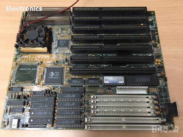 Старо компютърно дъно с процесор 486DX - 40Mhz 