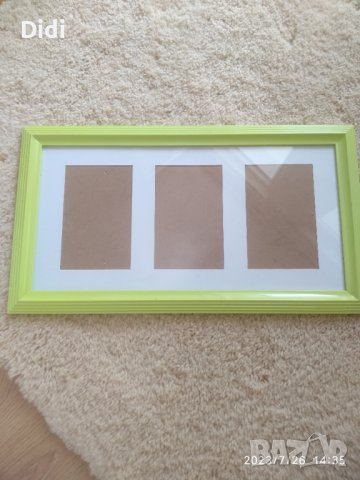 Зелена Рамка за снимка 3 бр, снимка 2 - Картини - 41665309